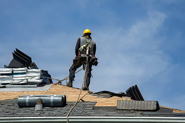 Professional Gutter Installation technician working in Tokeland, WA